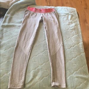 Used Gymshark flex grey and pink workout leggings